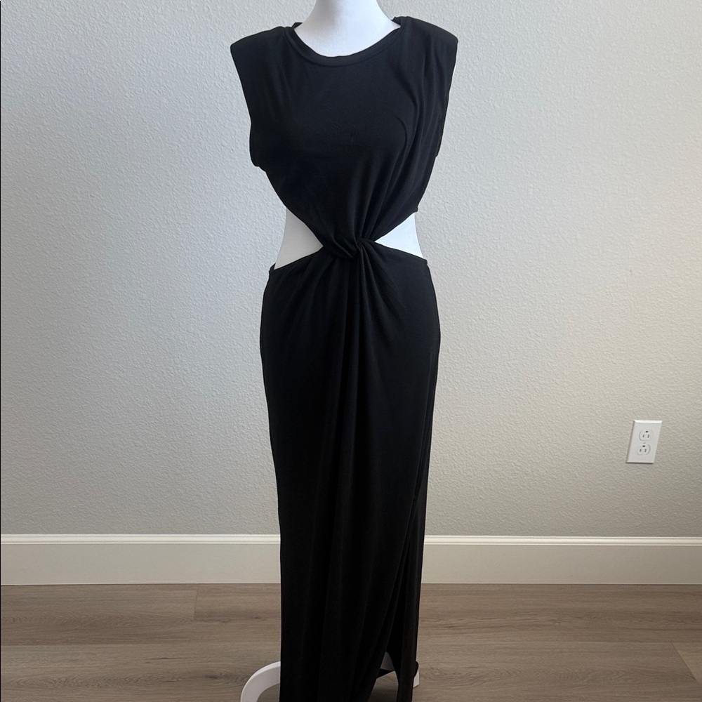 Chic Black Backless Dress
